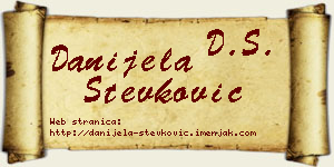 Danijela Stevković vizit kartica
